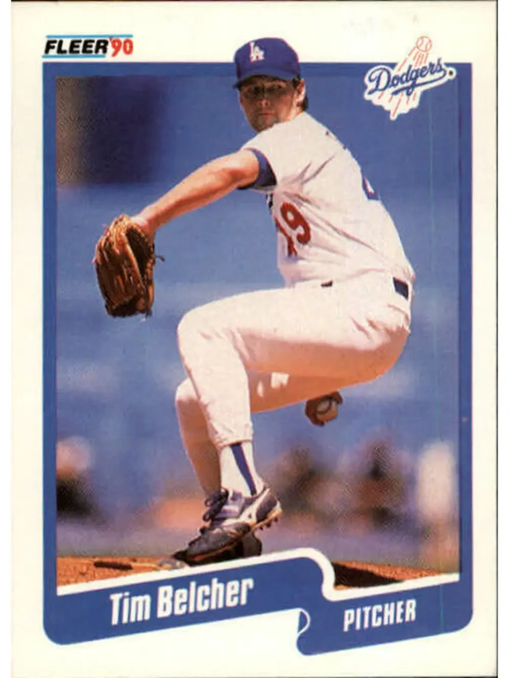1990 Tim Belcher Fleer Baseball Card #389